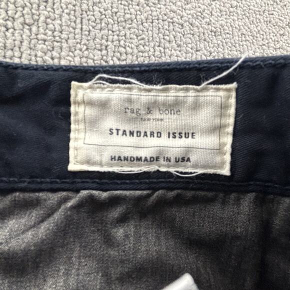Rag And Bone Pants Adult Size 32W 30L Blue USA Handmade Jeans Casual Men's - Picture 10 of 13